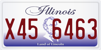 IL license plate X456463