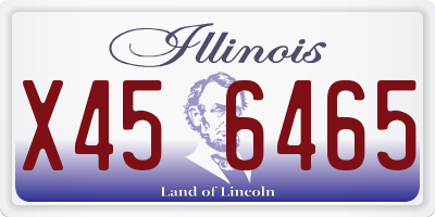 IL license plate X456465