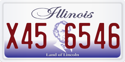 IL license plate X456546