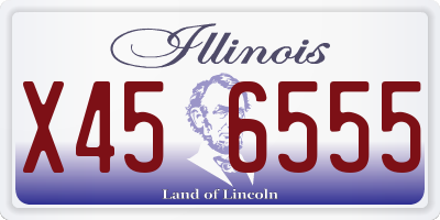 IL license plate X456555