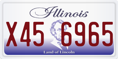 IL license plate X456965