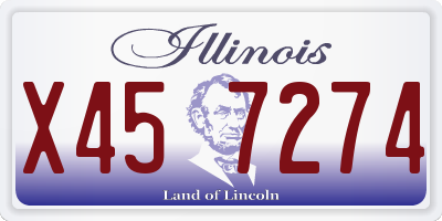 IL license plate X457274