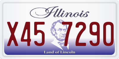 IL license plate X457290