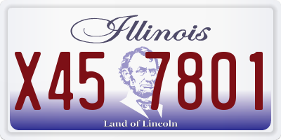 IL license plate X457801