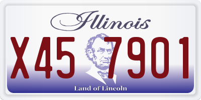 IL license plate X457901