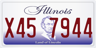 IL license plate X457944