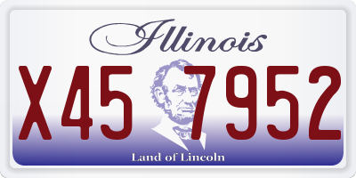 IL license plate X457952
