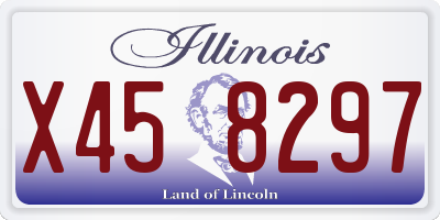IL license plate X458297