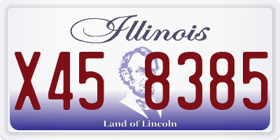 IL license plate X458385