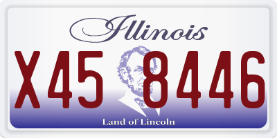 IL license plate X458446