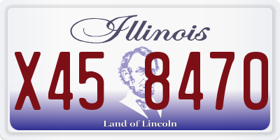 IL license plate X458470