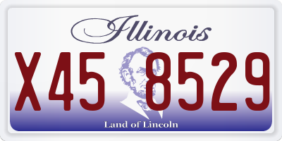 IL license plate X458529