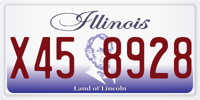 IL license plate X458928
