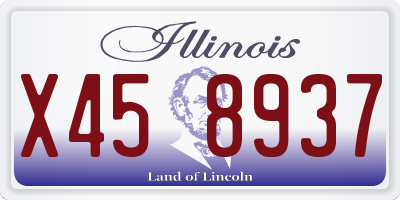 IL license plate X458937