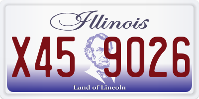 IL license plate X459026