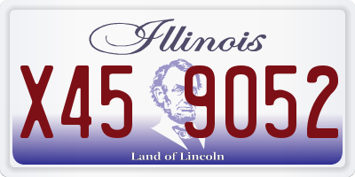 IL license plate X459052