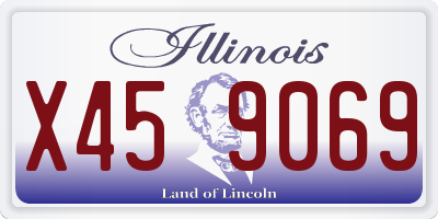 IL license plate X459069