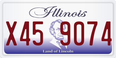 IL license plate X459074