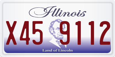 IL license plate X459112