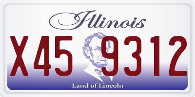 IL license plate X459312