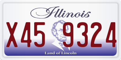 IL license plate X459324