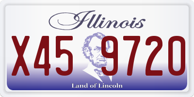 IL license plate X459720