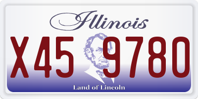 IL license plate X459780
