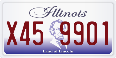 IL license plate X459901