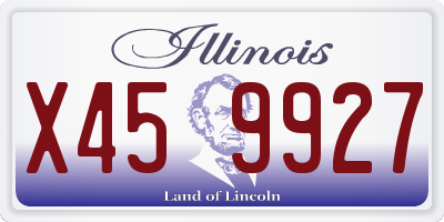 IL license plate X459927