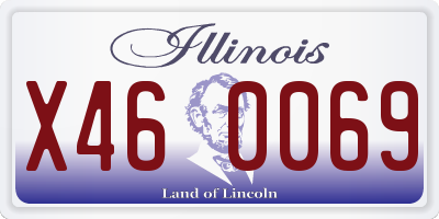 IL license plate X460069