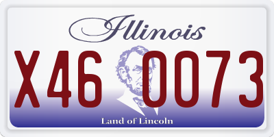 IL license plate X460073