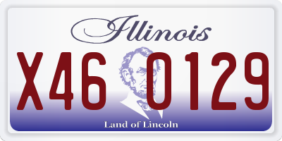 IL license plate X460129