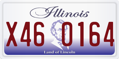 IL license plate X460164