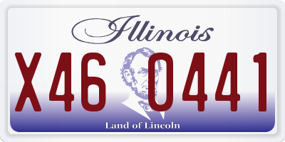 IL license plate X460441