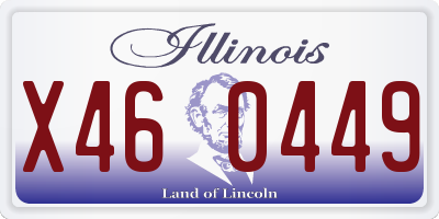 IL license plate X460449