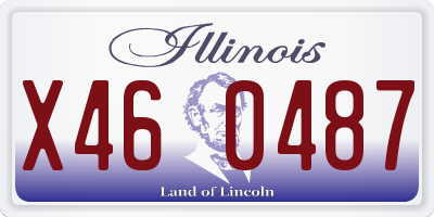 IL license plate X460487