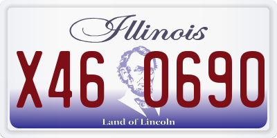 IL license plate X460690