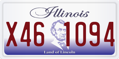 IL license plate X461094