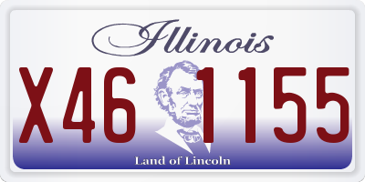 IL license plate X461155