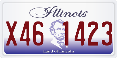 IL license plate X461423
