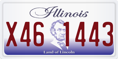 IL license plate X461443