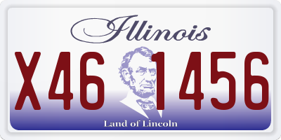 IL license plate X461456