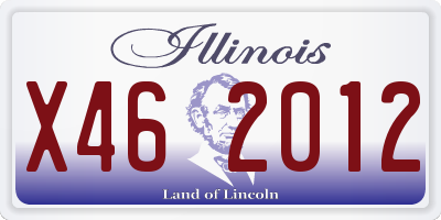 IL license plate X462012