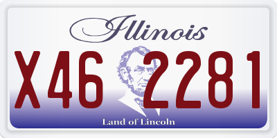 IL license plate X462281