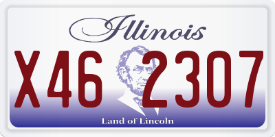 IL license plate X462307