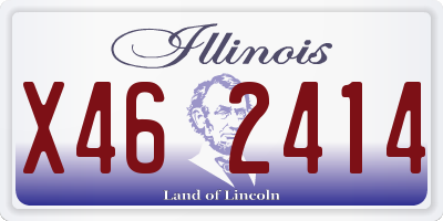 IL license plate X462414