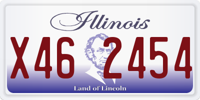 IL license plate X462454