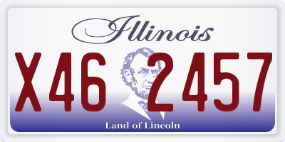 IL license plate X462457