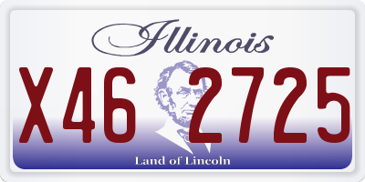IL license plate X462725