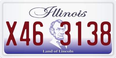 IL license plate X463138
